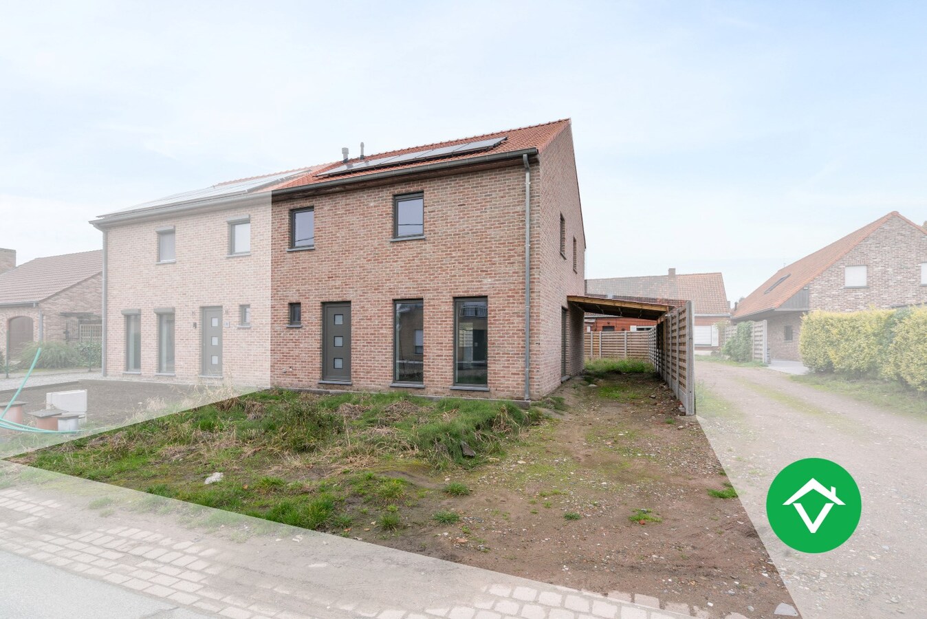 Nieuwbouwwoning met drie slaapkamers te koop in Kortemark 
