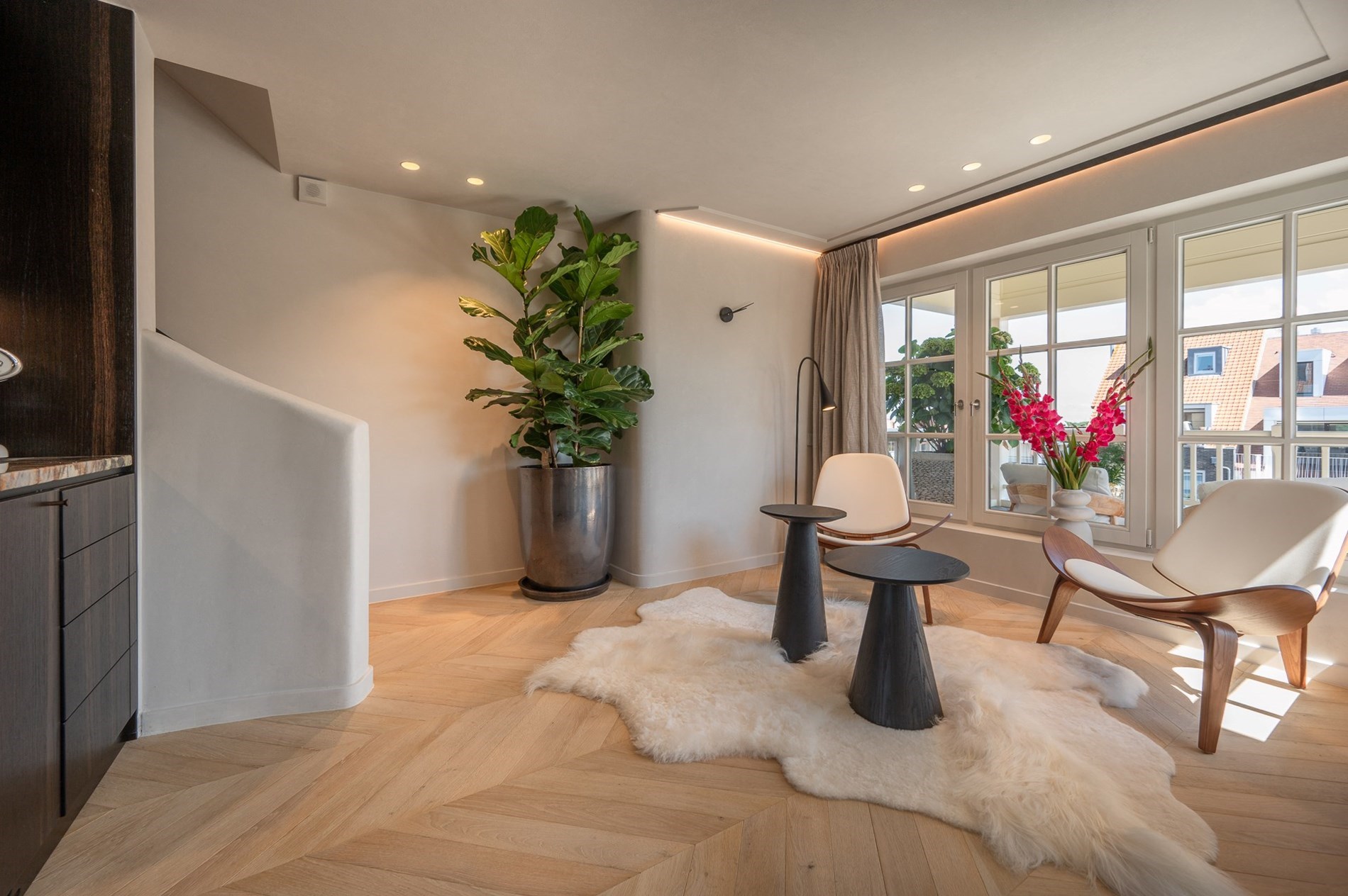 Luxe duplex dakappartement met zonneterrassen  in hartje Knokke 