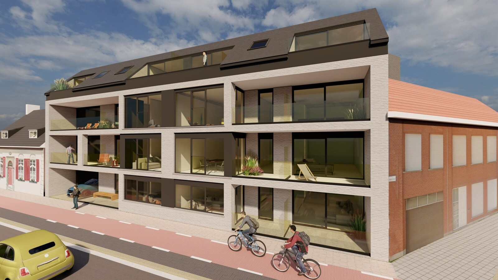 Nieuwbouw appartement in het centrum van Houthulst 