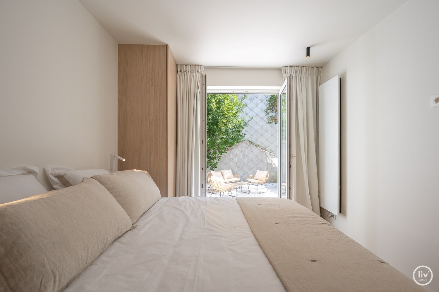 Appartement en rez-de-chauss&#233;e r&#233;nov&#233; avec un jardin ensoleill&#233; et confortable &#224; quelques pas de la digue d&#39;Albertstrand. 