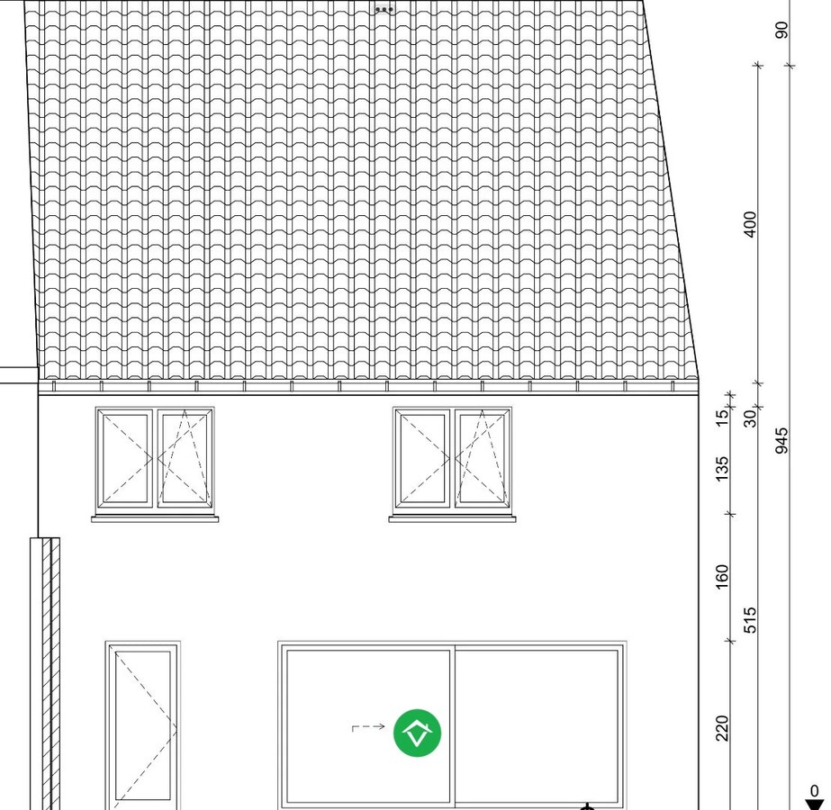 bouwgrond voor halfopen bebouwing centrum Koekelare 