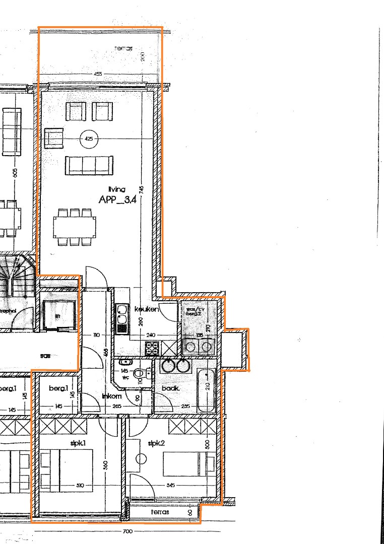 Recent appartement met ruim terras in Oostende 