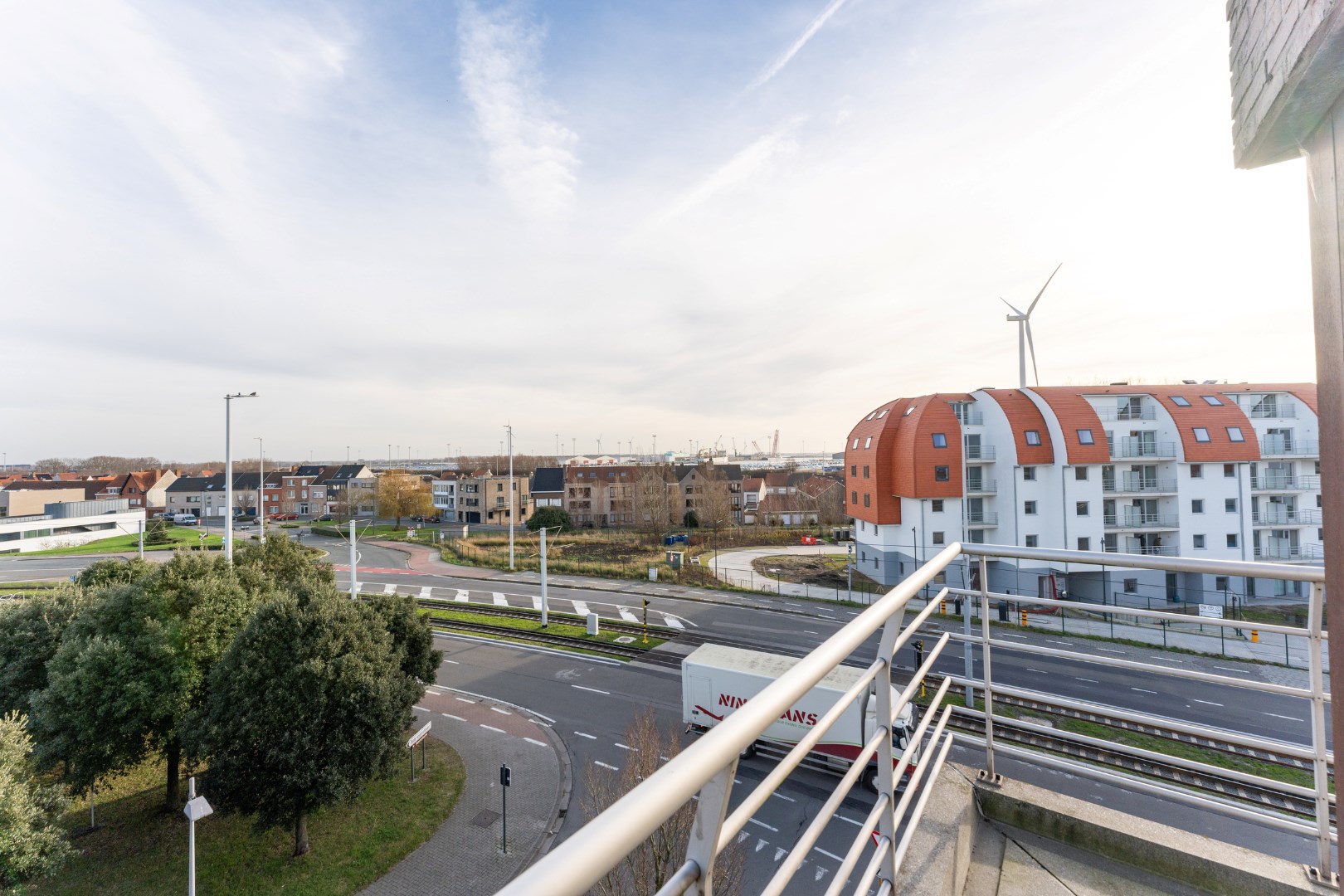 hoek appartement met 1slaapkamer 