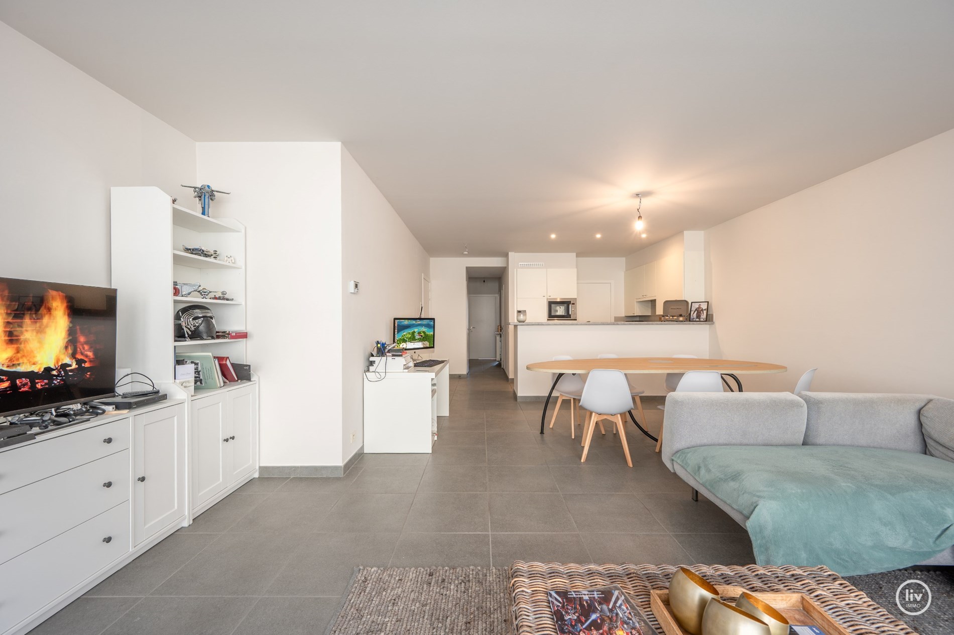 Bel appartement spacieux avec deux chambres situ&#233; sur l&#39;avenue Dumortier &#224; Knokke. 