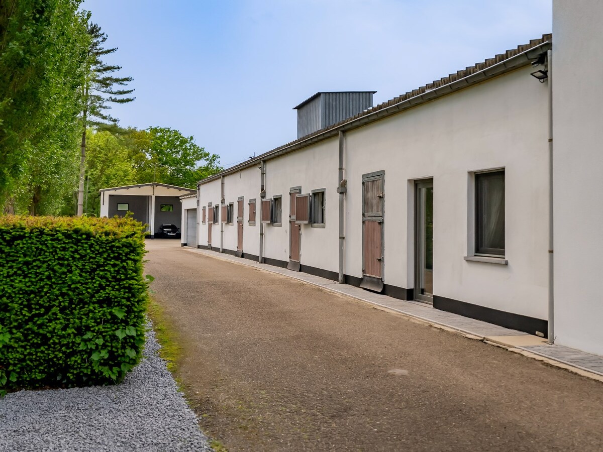 Villa moderne avec des installations &#233;questres sur environ 5,2 hectares &#224; Herselt. 